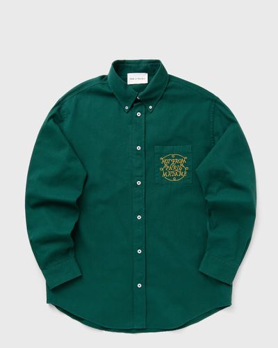 Drôle de Monsieur La Chemise Slogan Tresses, green