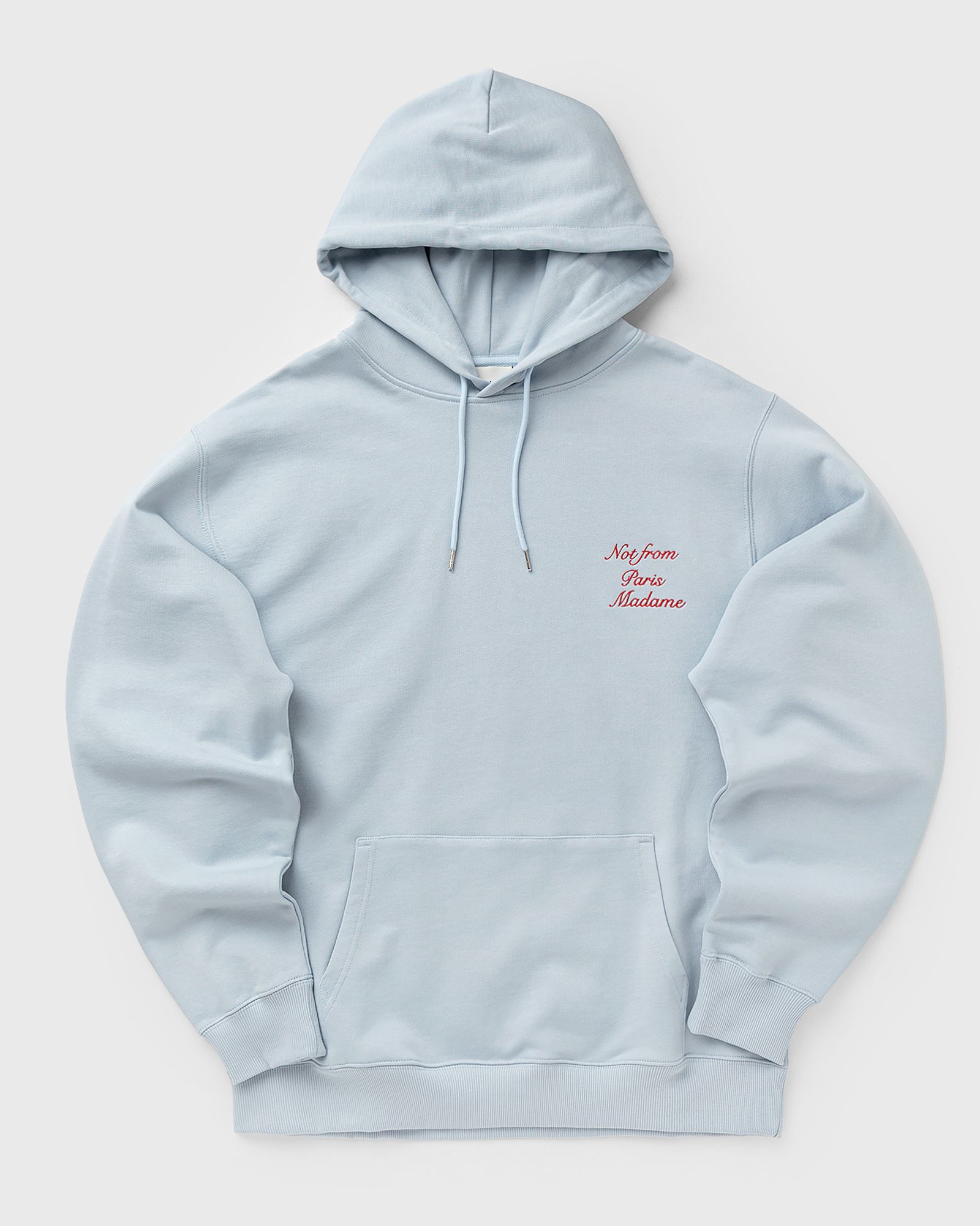 Drôle de Monsieur Le Hoodie Slogan Calligraphy, blue