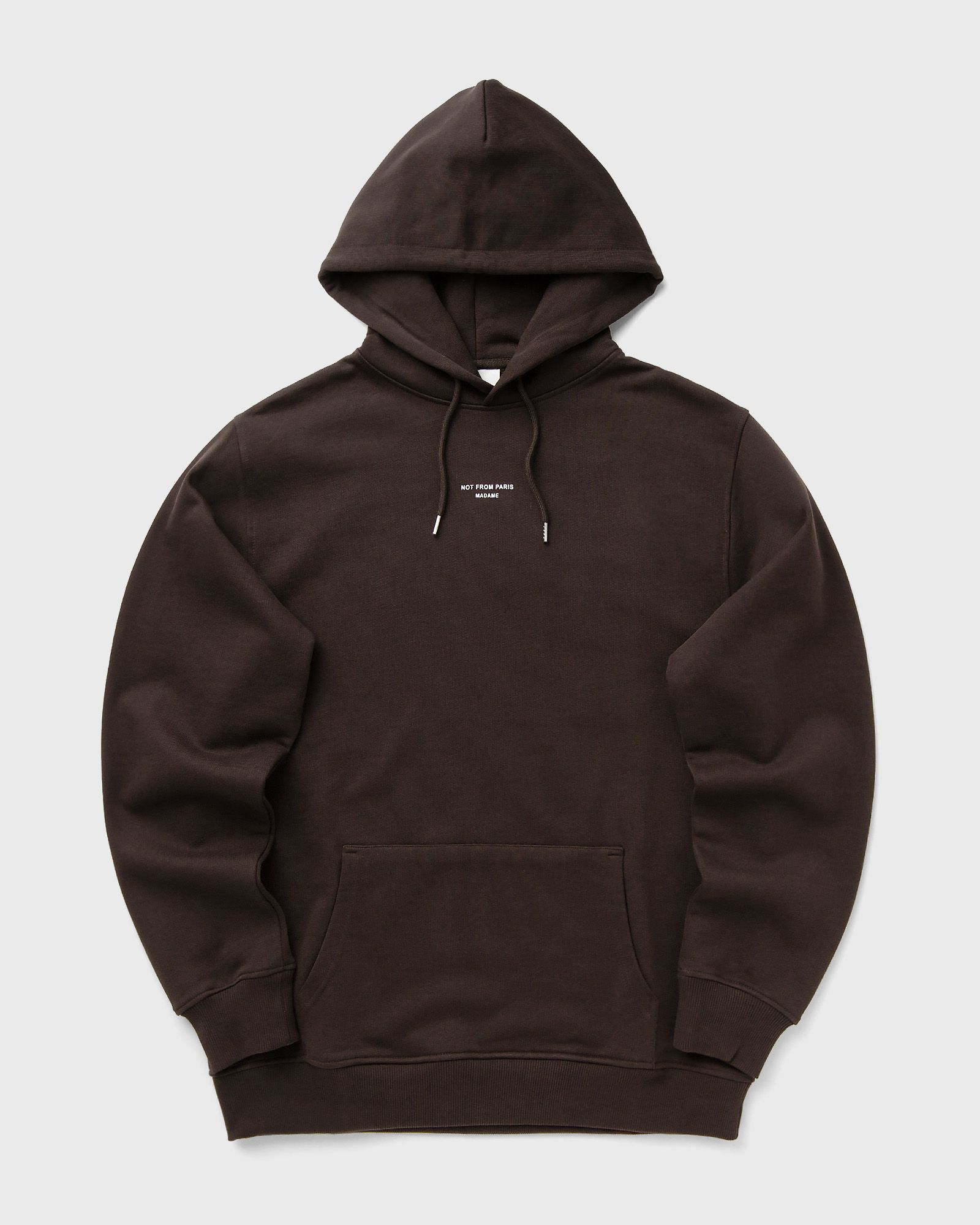 Drôle de Monsieur Le Hoodie Slogan Classique, brown