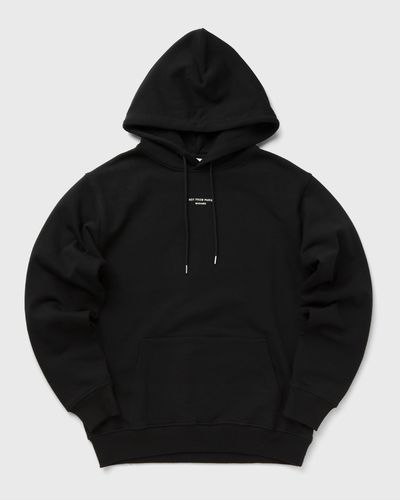 Drôle de Monsieur Le Hoodie Slogan Poche Classique, black