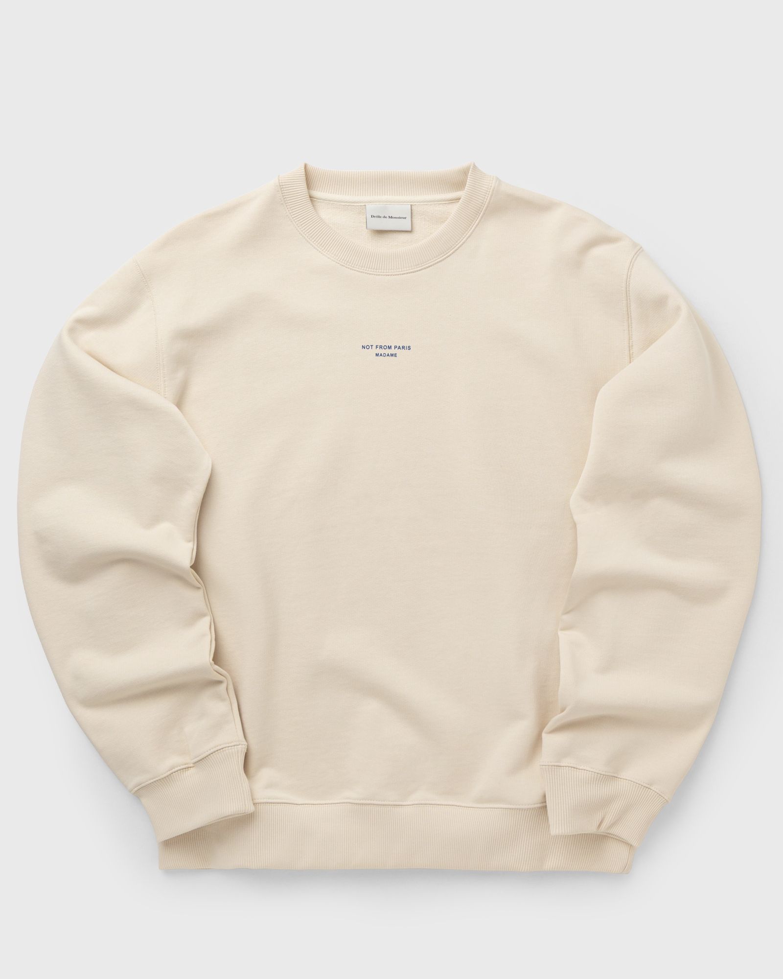 Drôle de Monsieur Le Sweatshirt Slogan Classique, beige