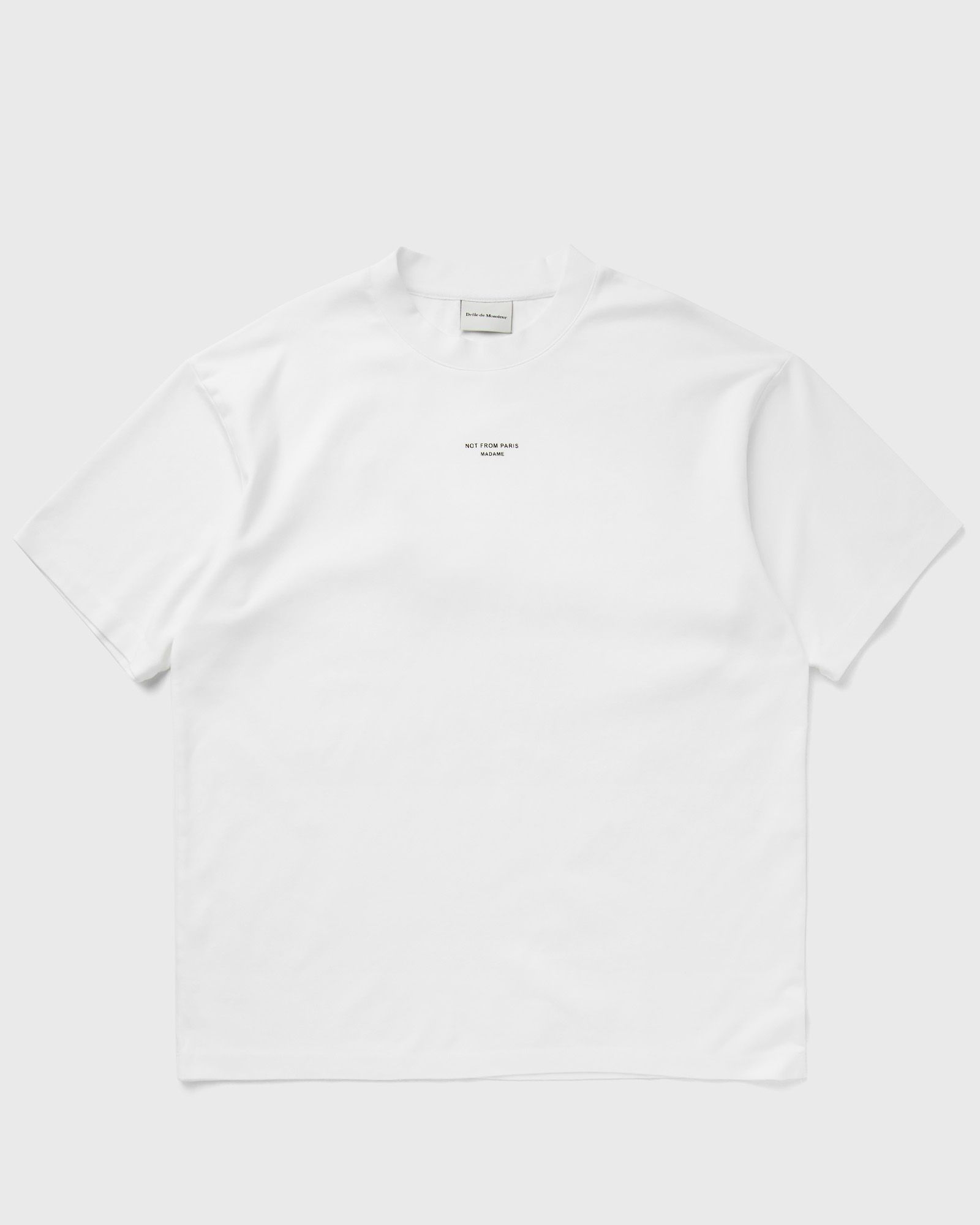 Drôle de Monsieur Le Tee Slogan Classique, white