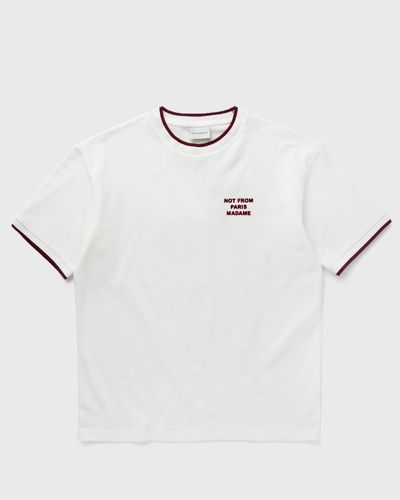 Drôle de Monsieur Le Tee Slogan PiquÈ, white