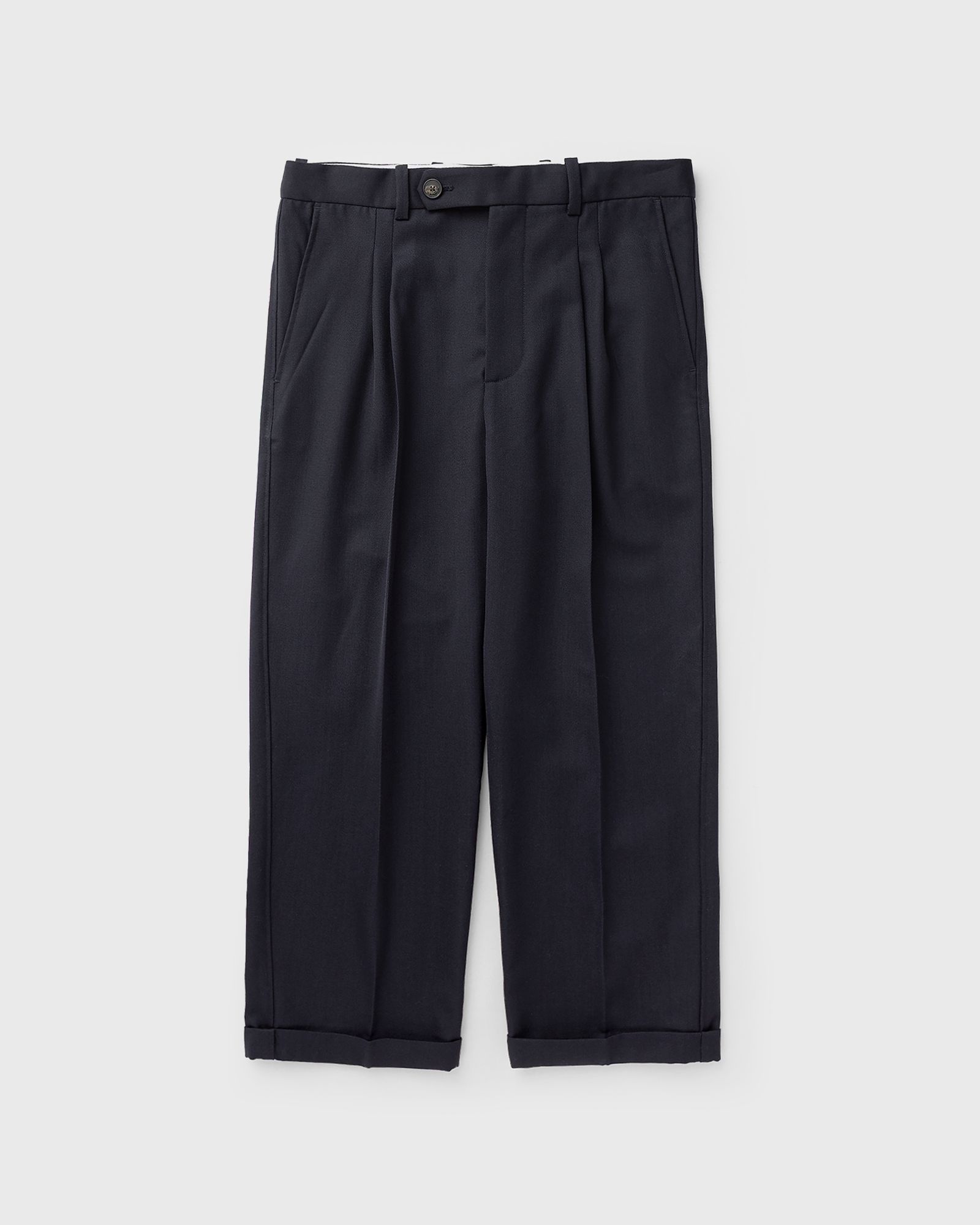 Drôle de Monsieur Plis Cropped Laine, blue