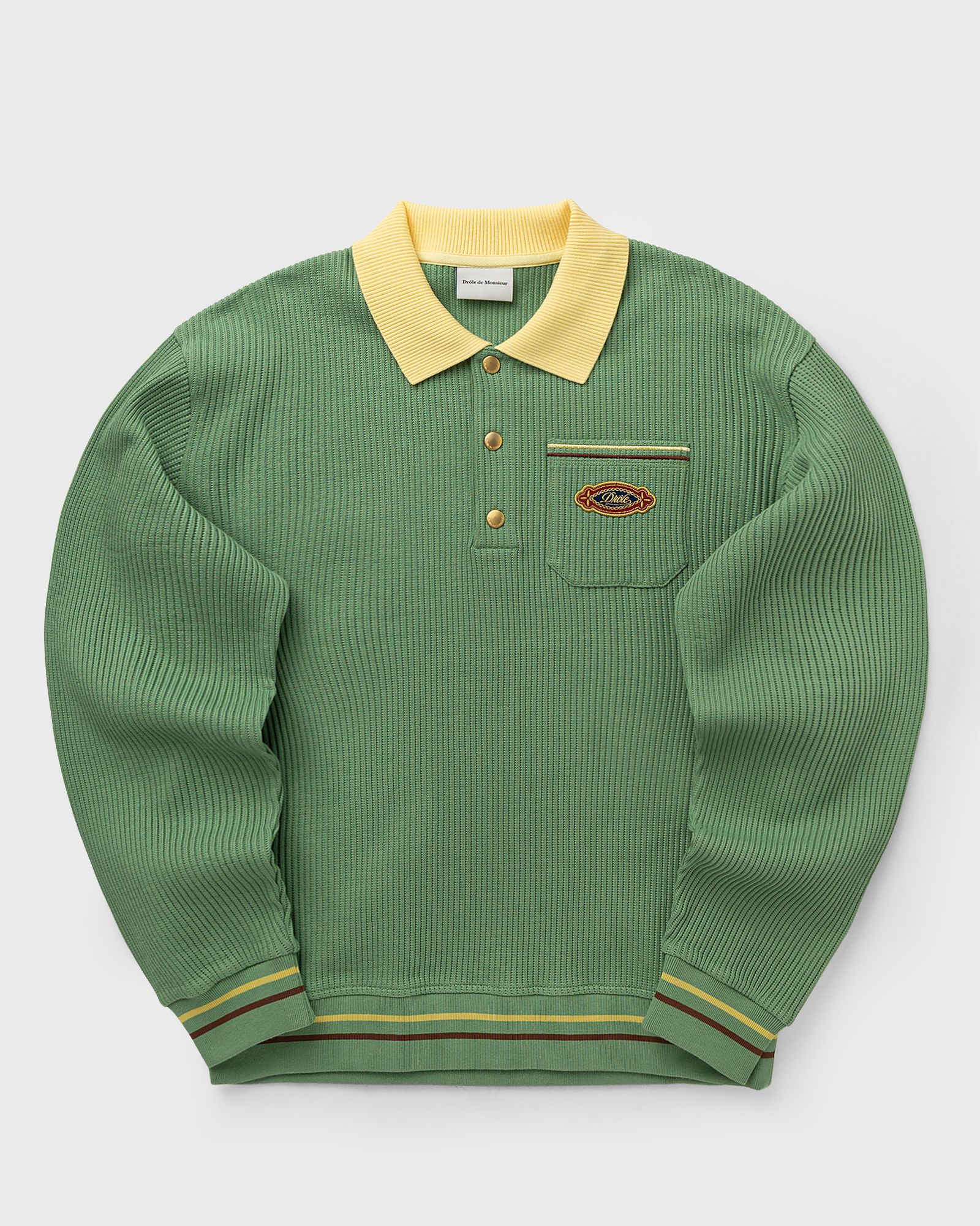 Drôle de Monsieur Polo ML DrÙle Patch, green