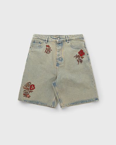 Drôle de Monsieur Short Jean Dusty BrodÈ Fleurs, grey