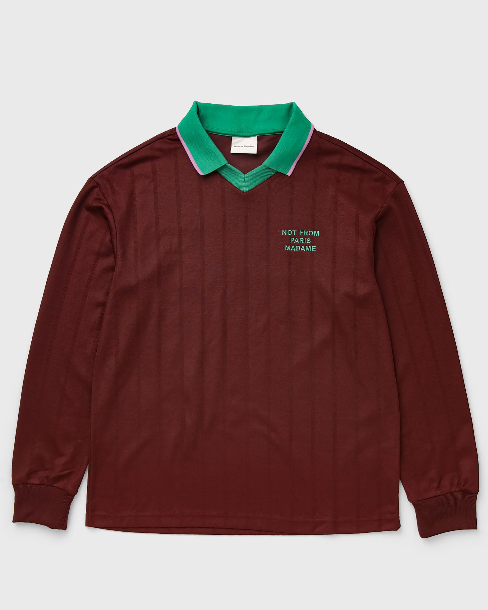 Drôle de Monsieur Slogan Longsleeve Polo, red