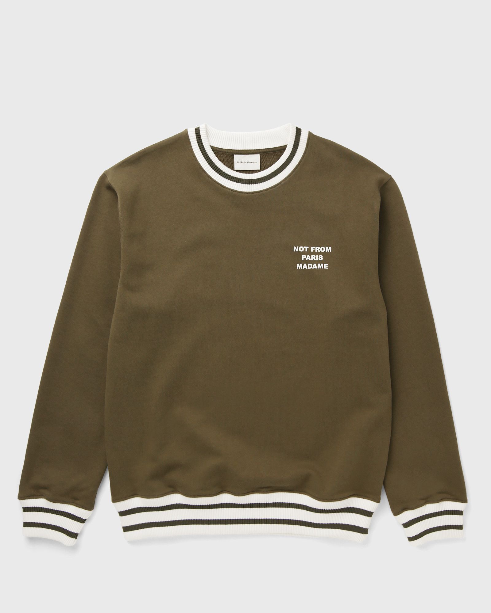 Drôle de Monsieur Sport Slogan Sweatshirt, green