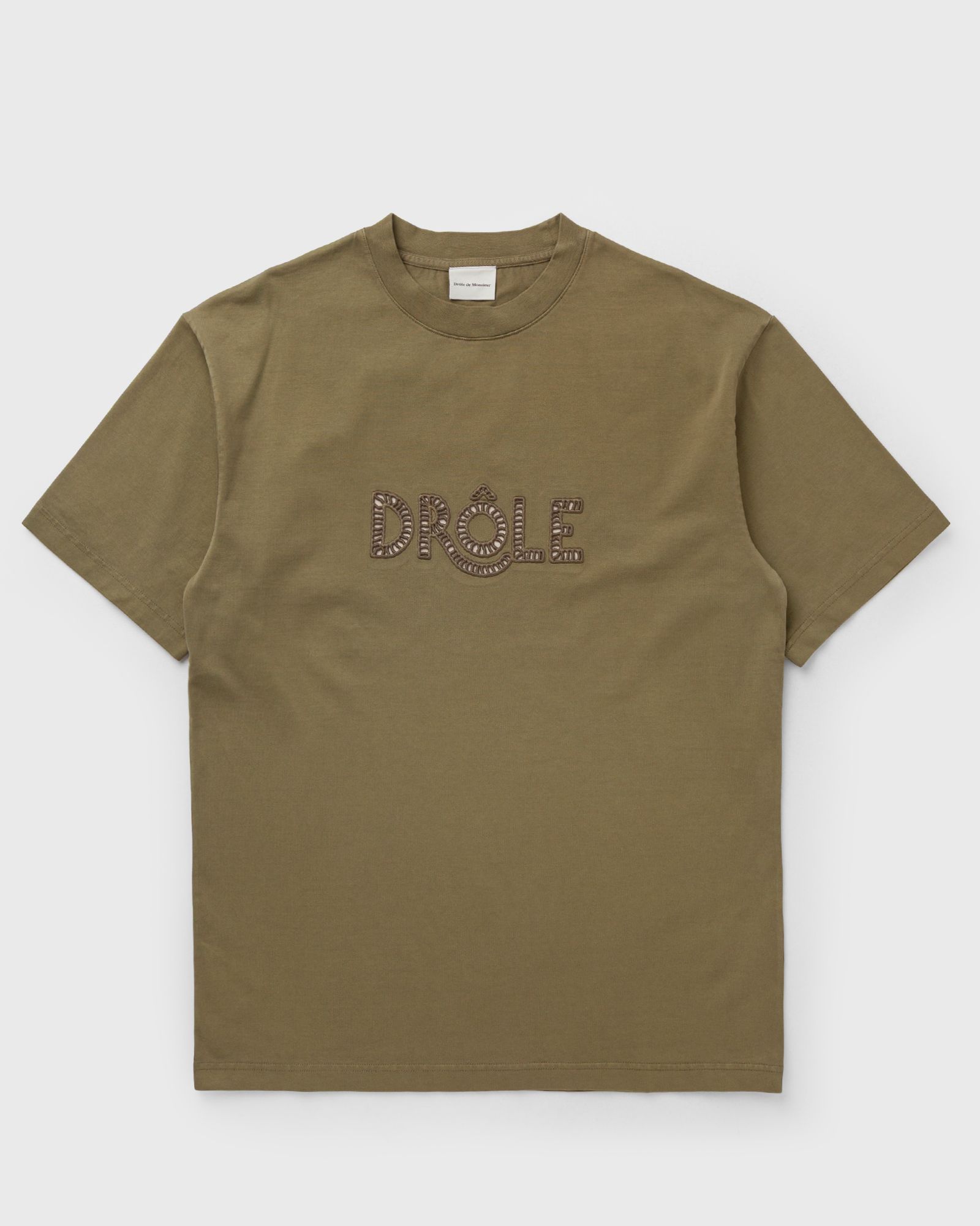 Drôle de Monsieur T-shirt DrÙle AjourÈ, green