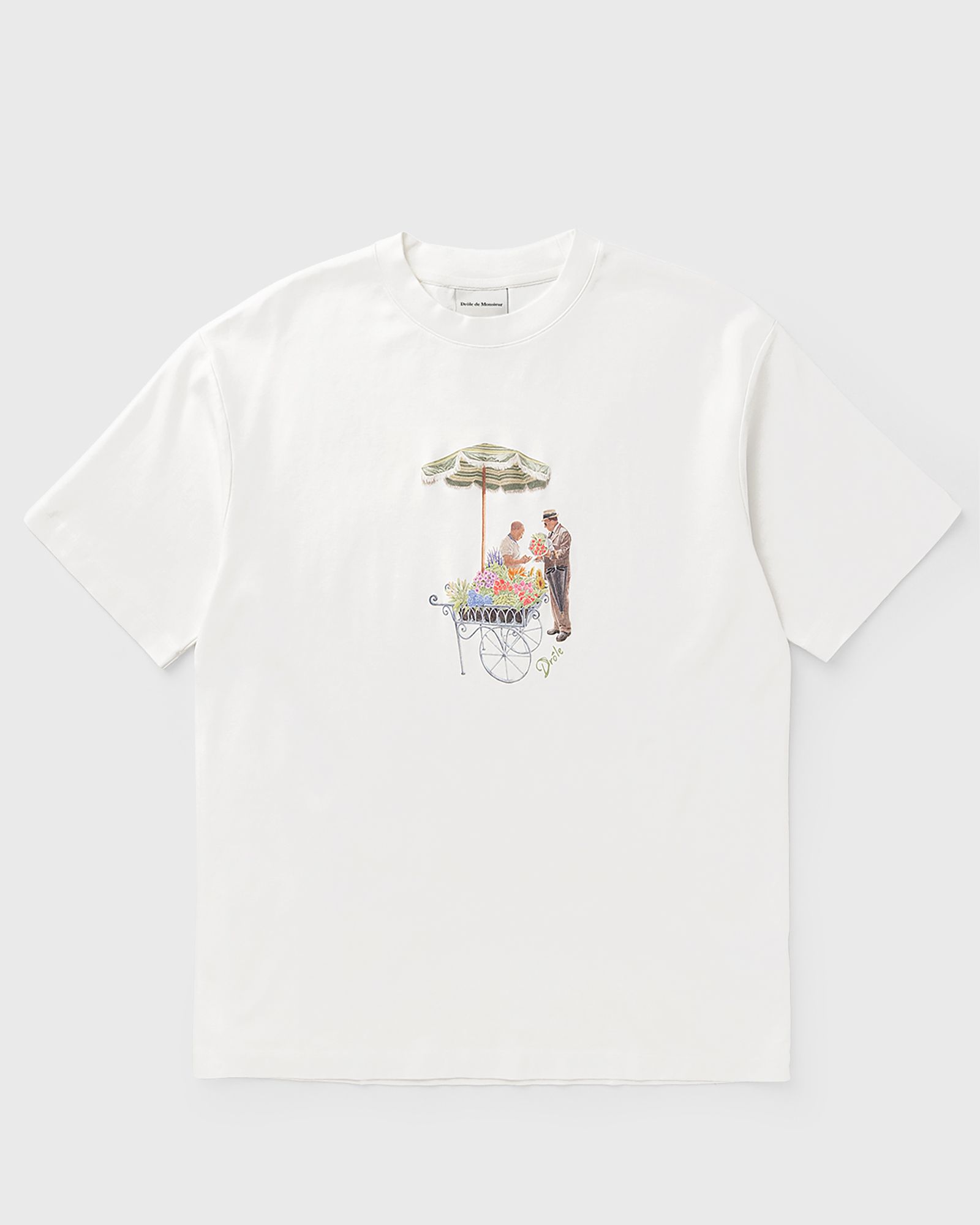 Drôle de Monsieur T-shirt Fleuriste, beige