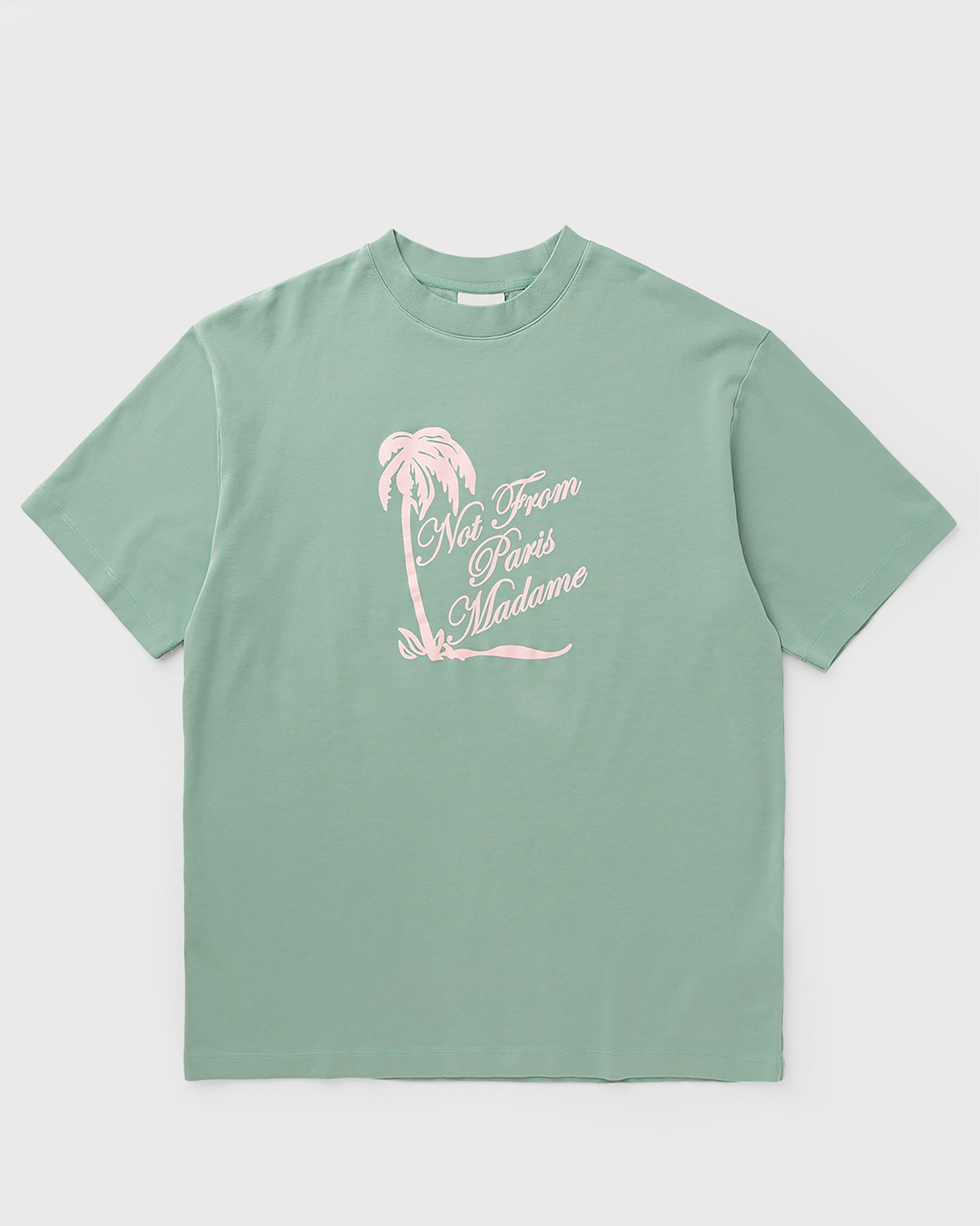 Drôle de Monsieur T-shirt Slogan Palmiers, green