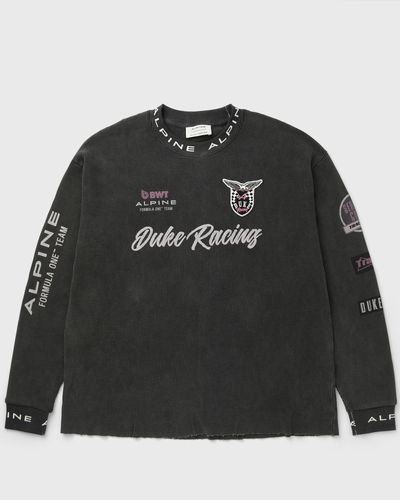 Duke & Dexter Alpine Formula One Team Waffle T-Shirt, black