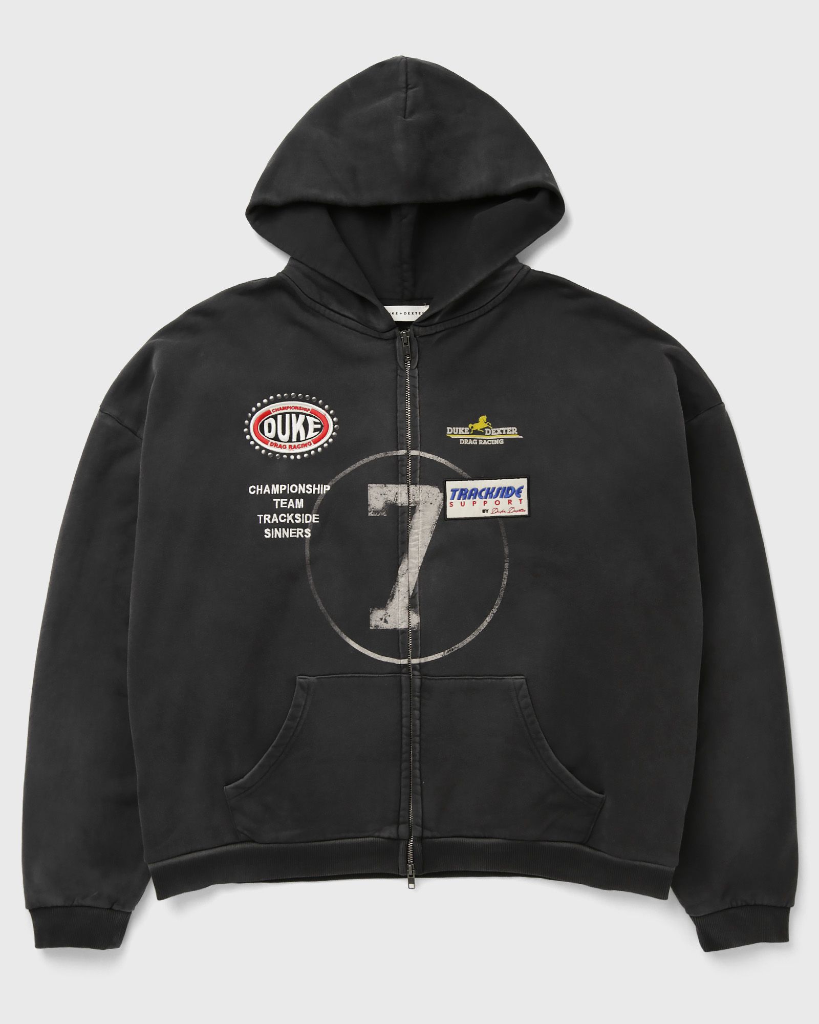 Duke & Dexter DR4 Eat Dirt Zip Hoodie, black