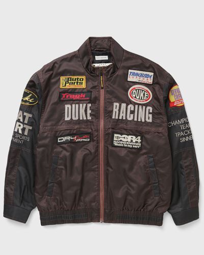 Duke & Dexter DR4 Trackside Bomber Jacket, red