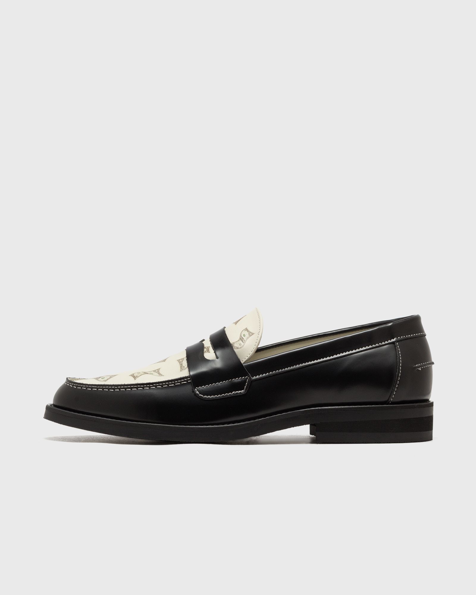 Duke & Dexter Wilde Dollar Bills Penny Loafer, black|white
