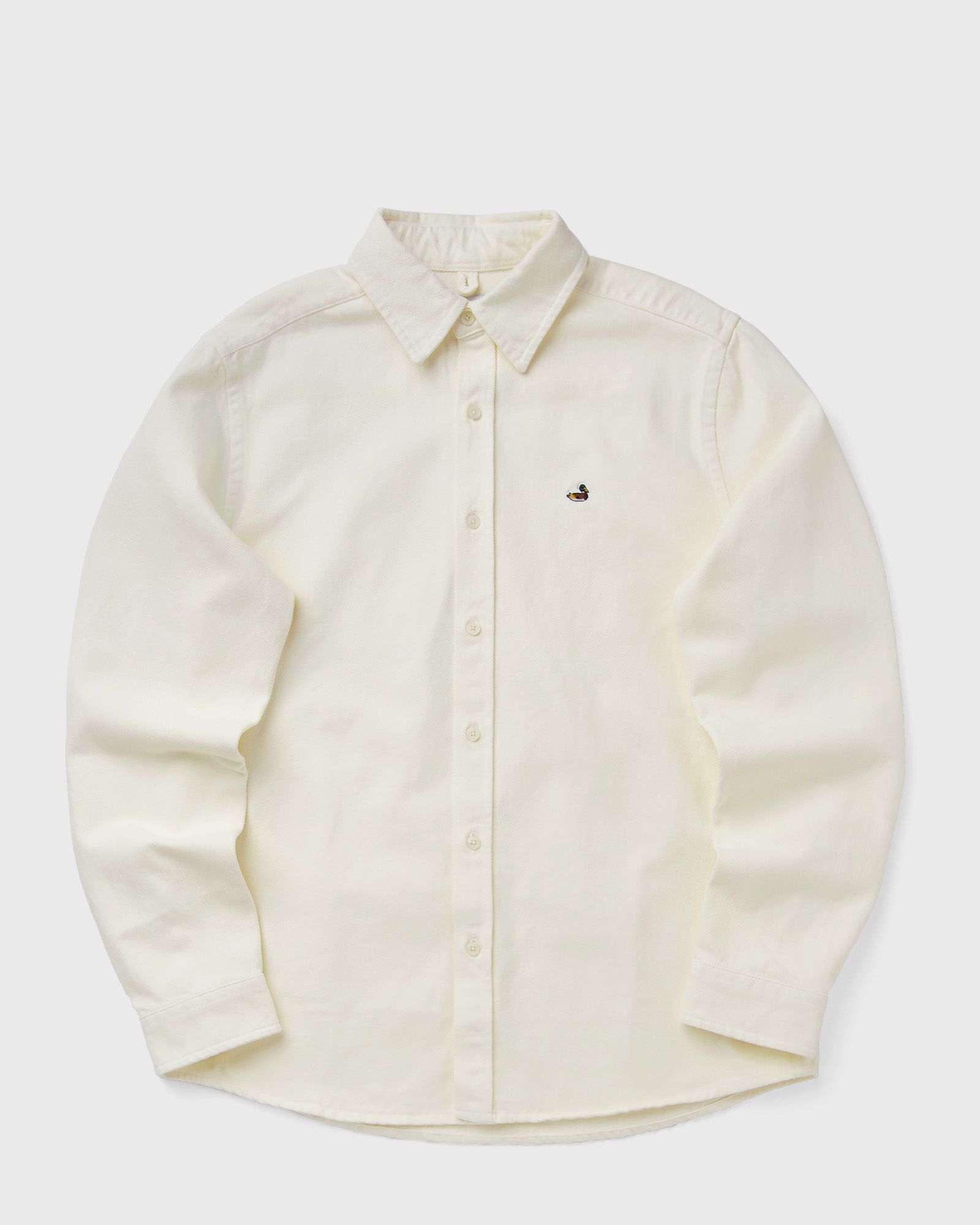 Edmmond Studios DUCK DENIM SHIRT, white