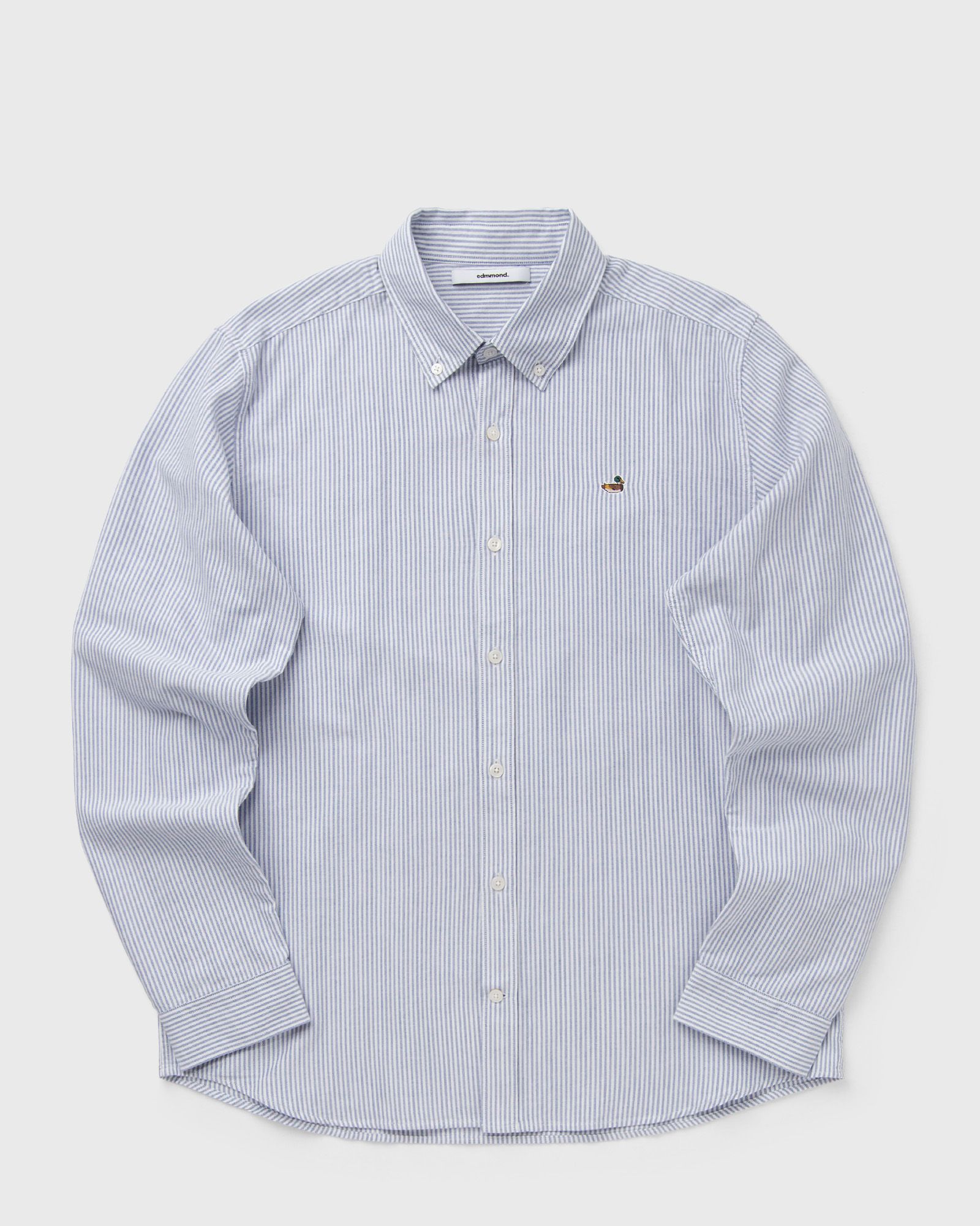 Edmmond Studios DUCK STRIPED SHIRT, blue