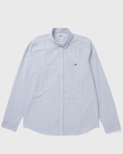 Edmmond Studios DUCK STRIPED SHIRT, blue