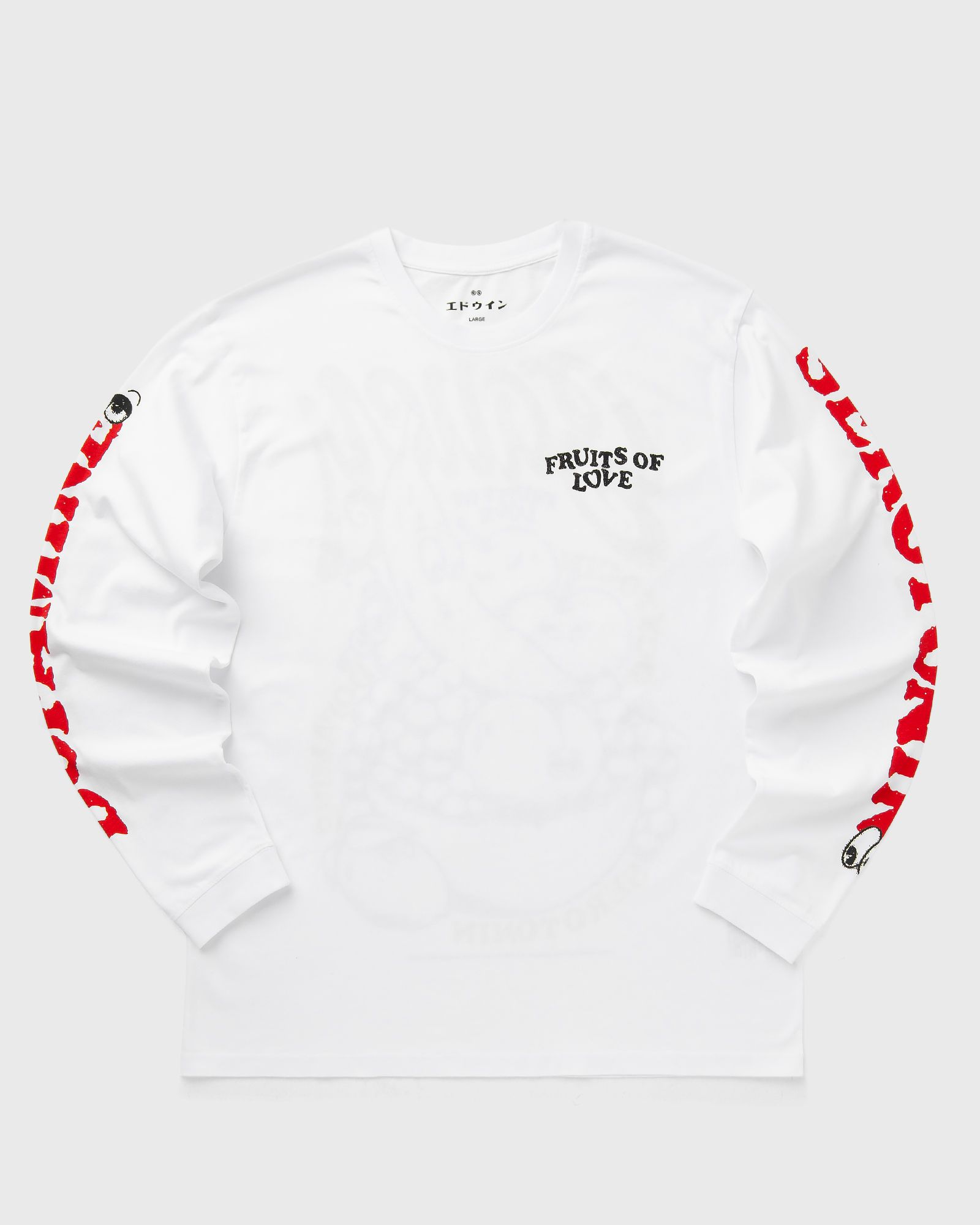 Edwin Fruits Of Love TS LS, white