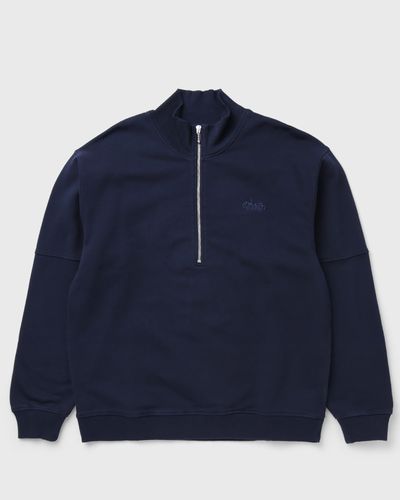 Edwin Koji Half Zip Sweat, blue