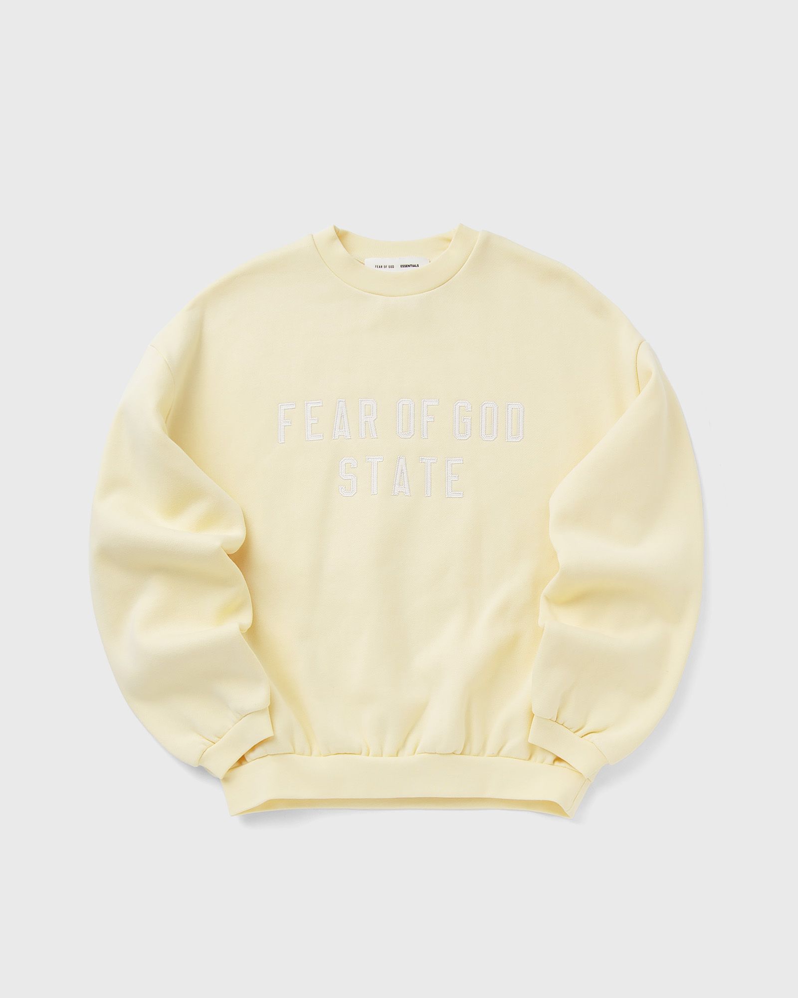 Fear of God Essentials 90'S FIT FLEECE CREWNECK, yellow