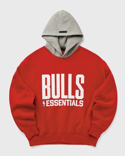 Fear of God Essentials BULLS SPORTS FIT HOODIE, red