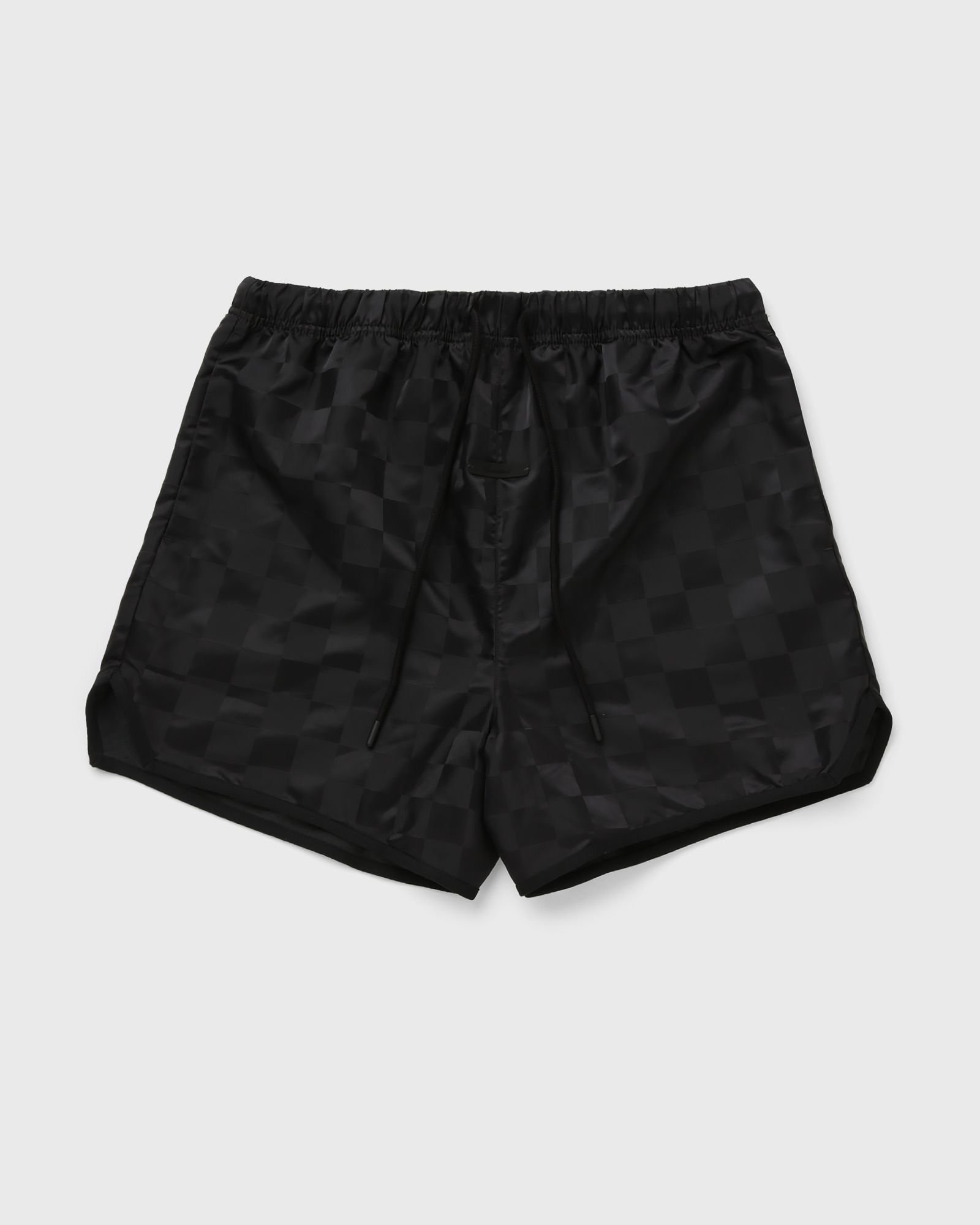Fear of God Essentials CHECKERED GYM SHORT, black