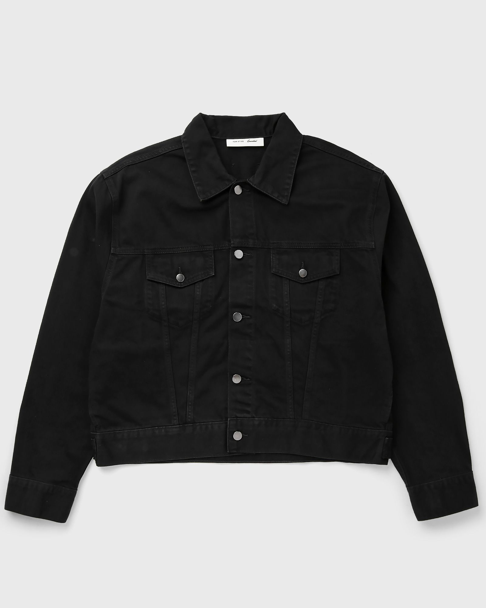 Fear of God Essentials CLASSIC DENIM JACKET, black