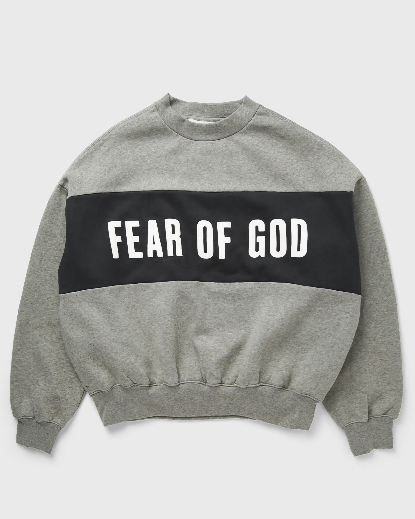 Fear of God Essentials CROPPED RELAXED PANELLED SWEATSHIRT Grey