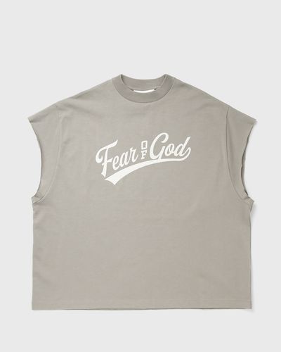 Fear of God Essentials CUT OFF 90'S SHIRT, brown