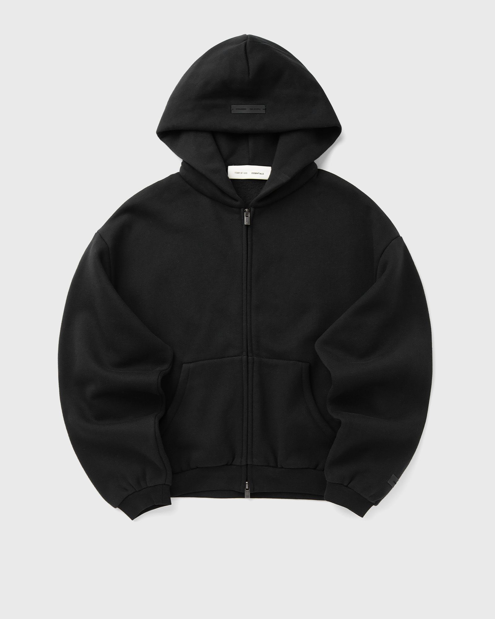 Fear of God Essentials FLEECE HOODIE ZIP-UP, black