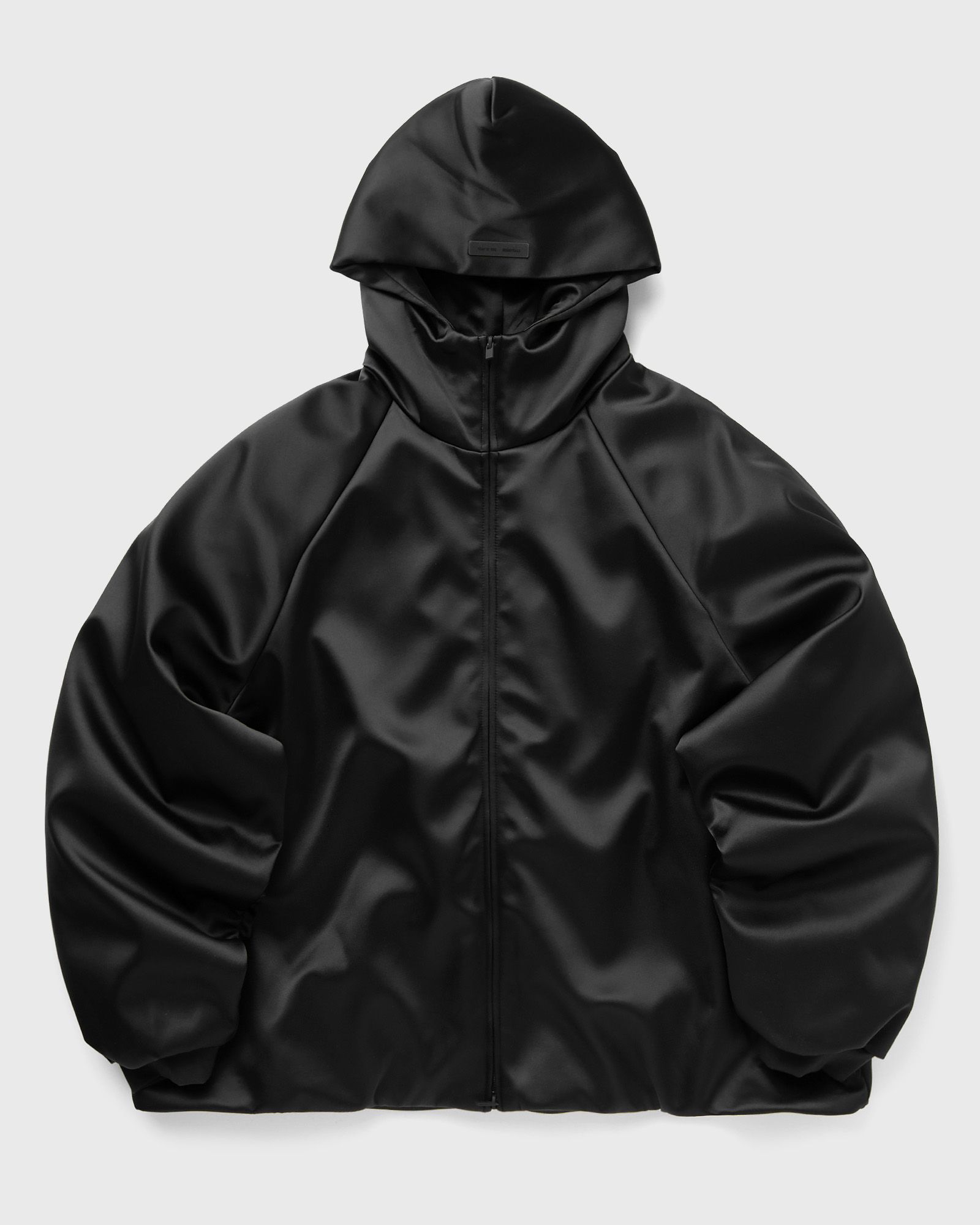 Fear of God Essentials HOODED BOMBER JACKET, black