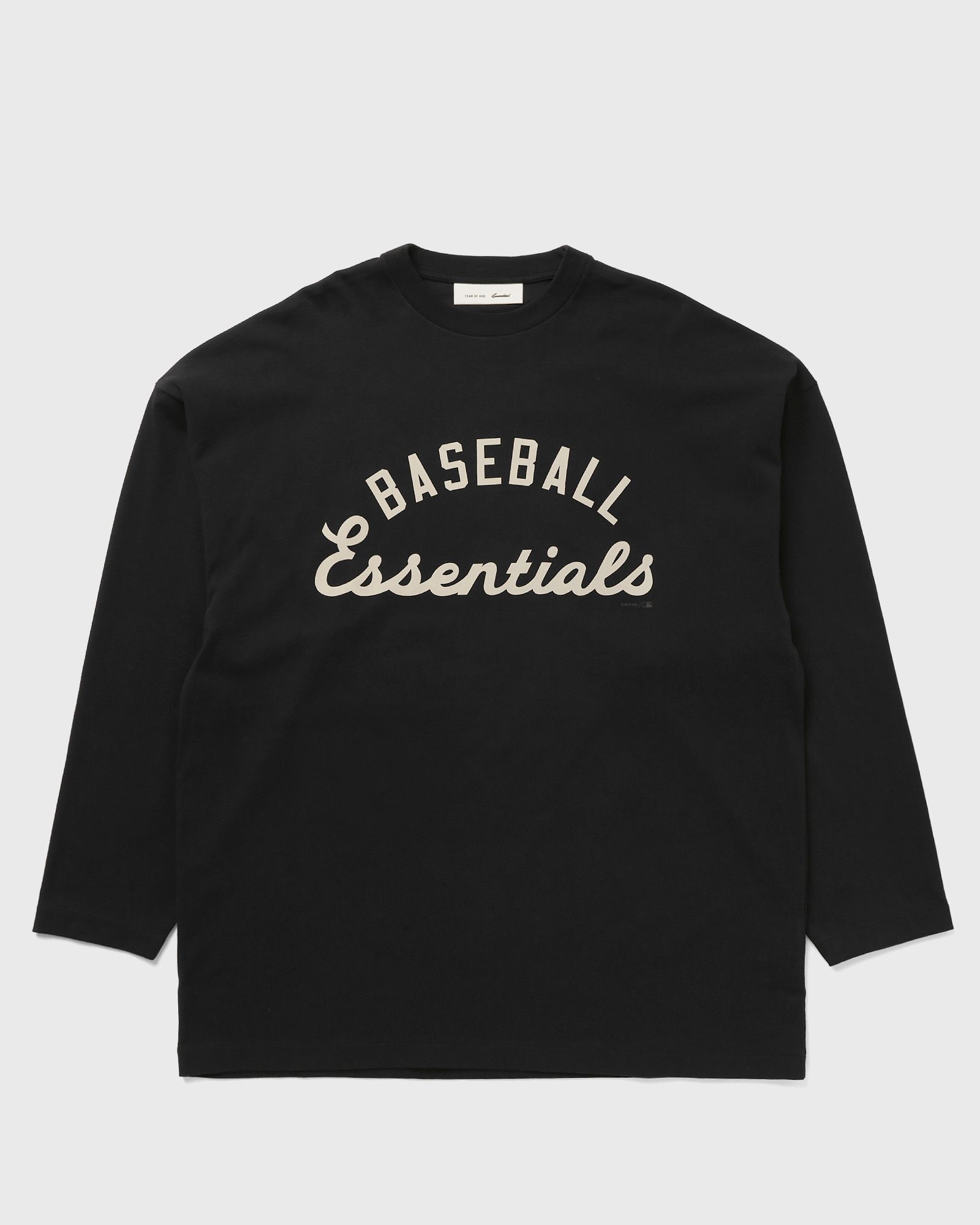 Fear of God Essentials MLB BOXY LONG SLEEVE TEE, black
