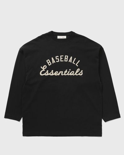 Fear of God Essentials MLB BOXY LONG SLEEVE TEE, black