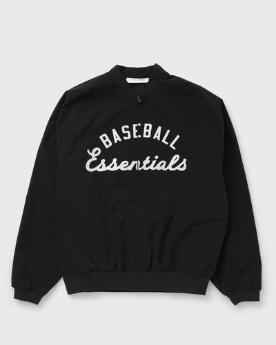 Fear of God Essentials MLB FULL ZIP BOMBER, black