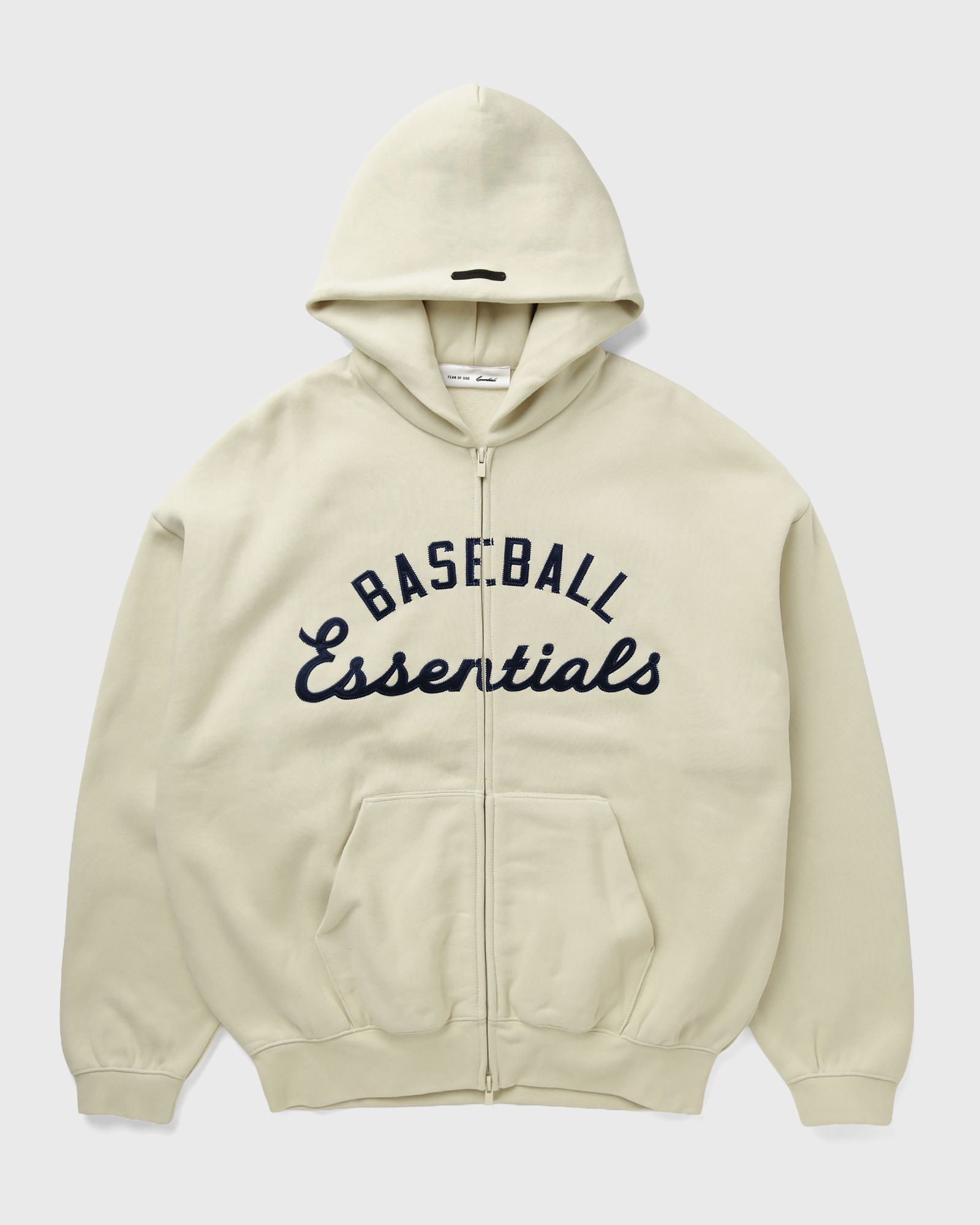 Fear of God Essentials MLB FULL ZIP SPORT HOODIE, beige