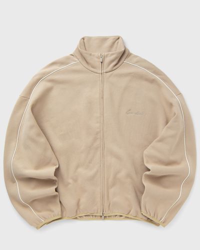 Fear of God Essentials MODERN FIT FLEECE TRACK JACKET, brown