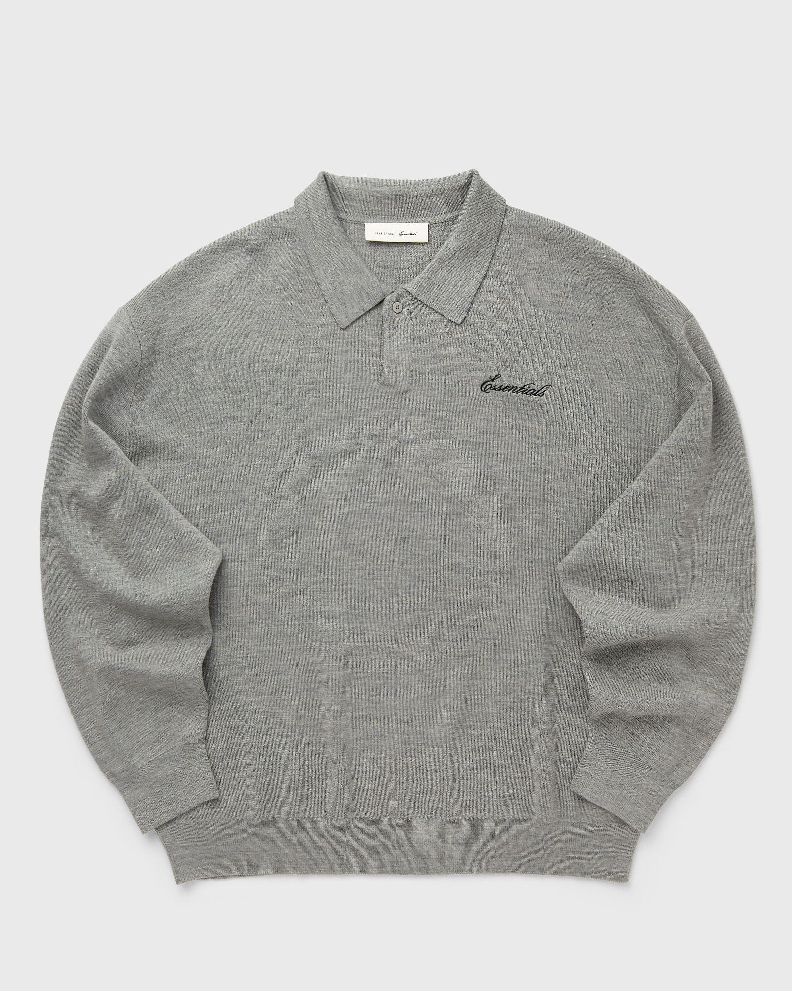Fear of God Essentials SIGNATURE 90'S KNIT POLO, grey