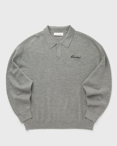 Fear of God Essentials SIGNATURE 90'S KNIT POLO, grey