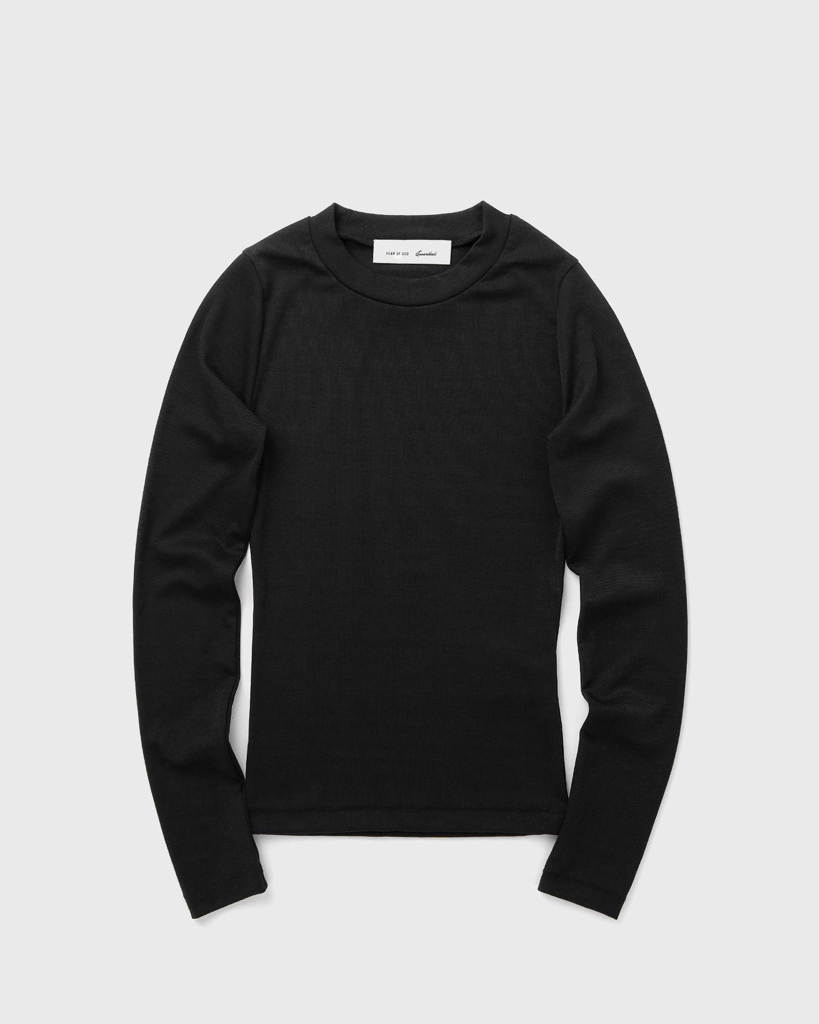 Fear of God Essentials WMNS FITTED LONG SLEEVE TEE, black