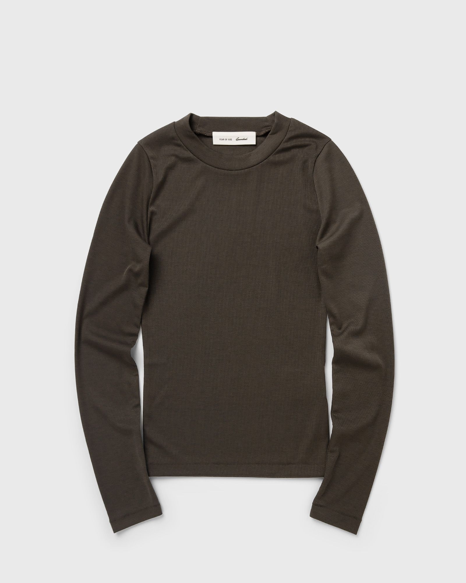 Fear of God Essentials WMNS FITTED LONG SLEEVE TEE, brown