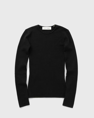 Fear of God Essentials WMNS RIB LONG SLEEVE TOP, black