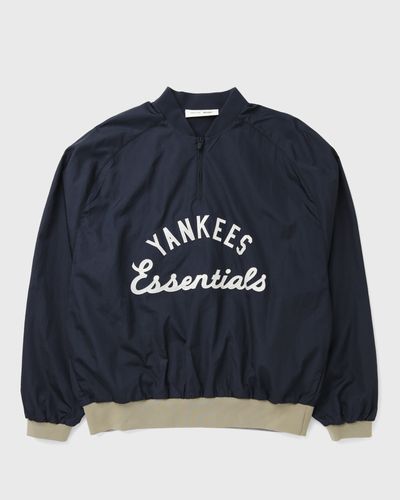 Fear of God Essentials YANKEES HALF ZIP PULLOVER, blue