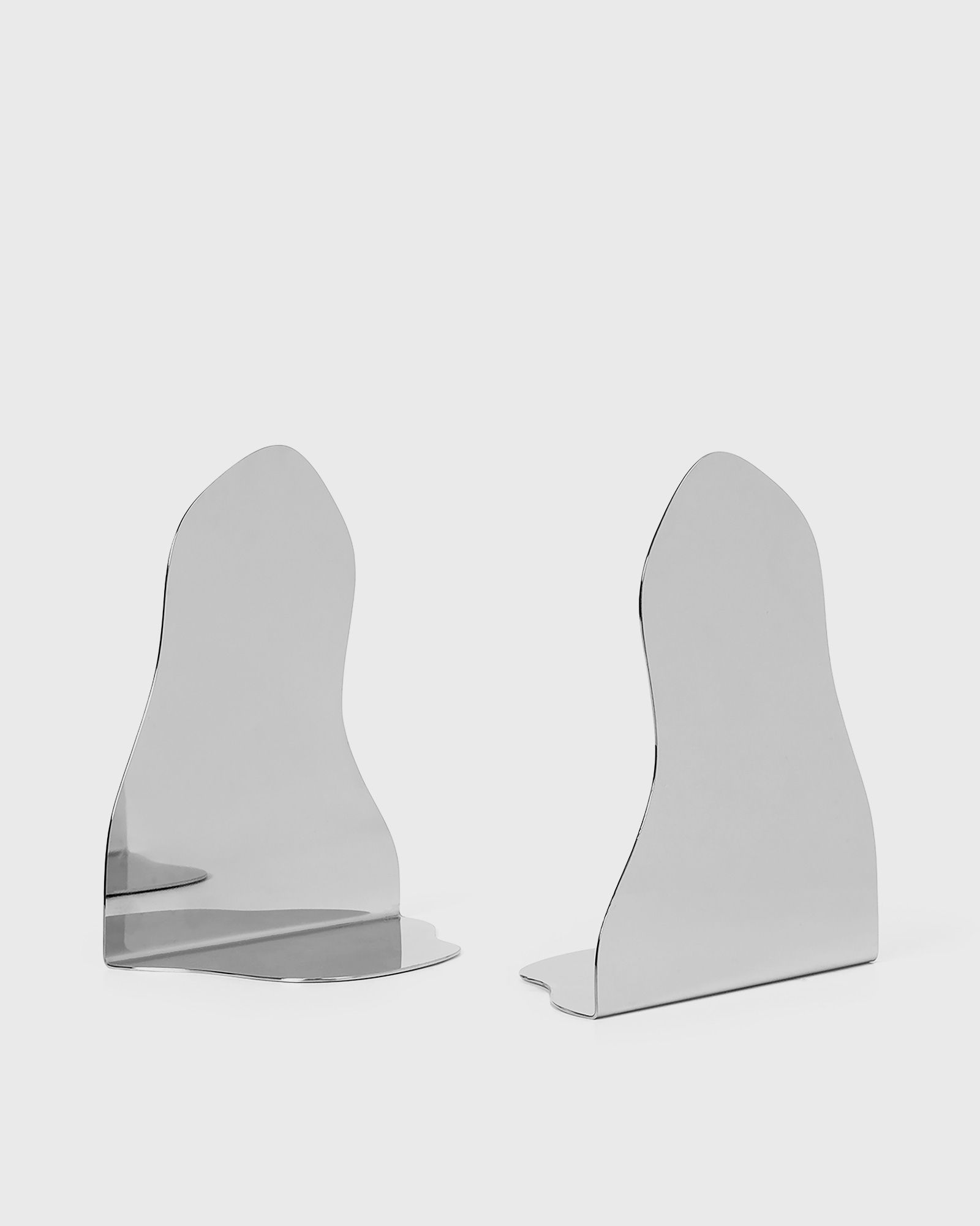 Ferm LIVING Pond Bookends - Set of 2, silver