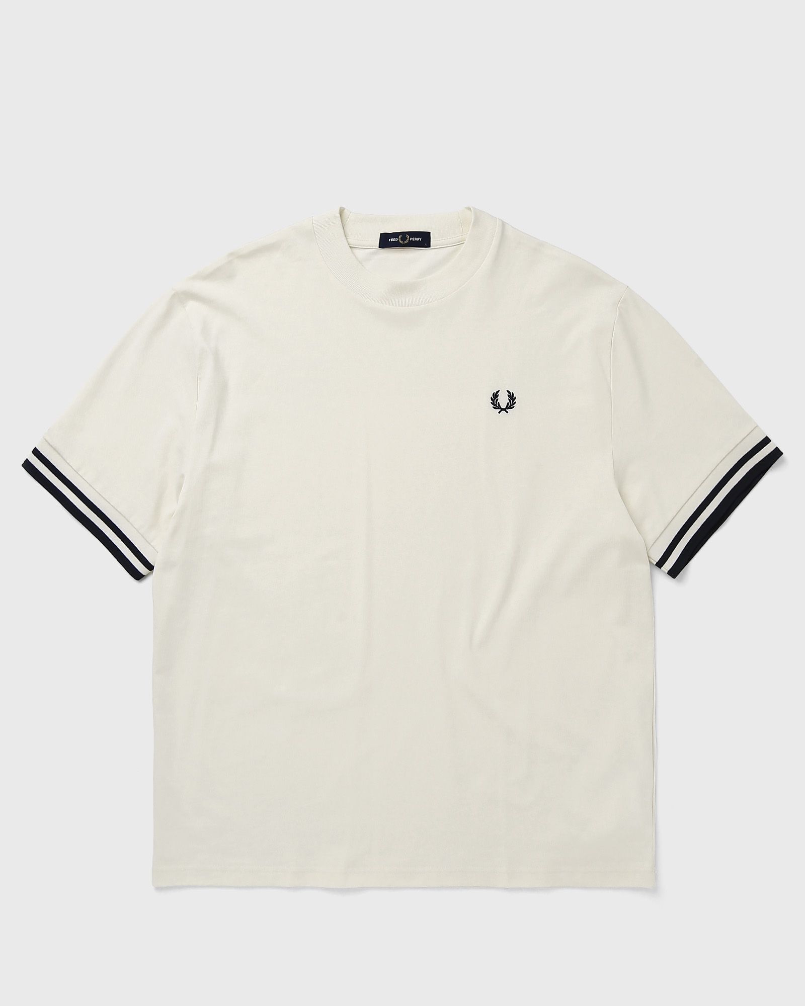 Fred Perry Herren Weiß Bold Tipped Tshirt