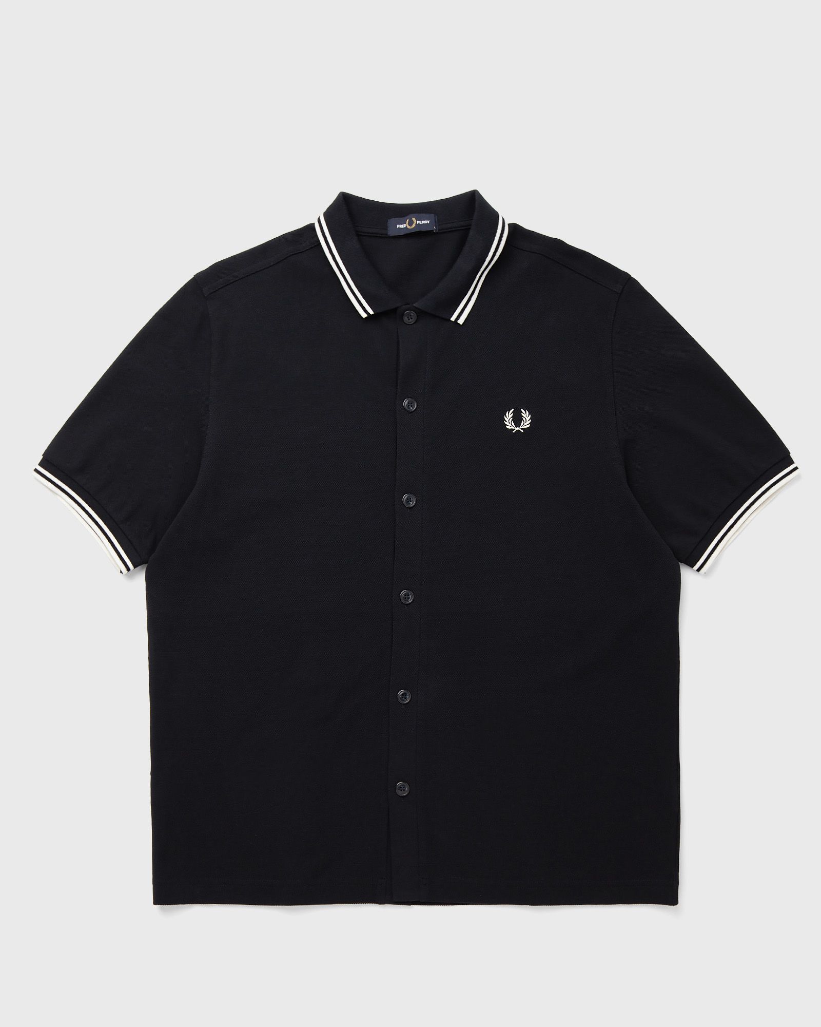 Fred Perry BUTTON THROUGH POLO SHIRT, white