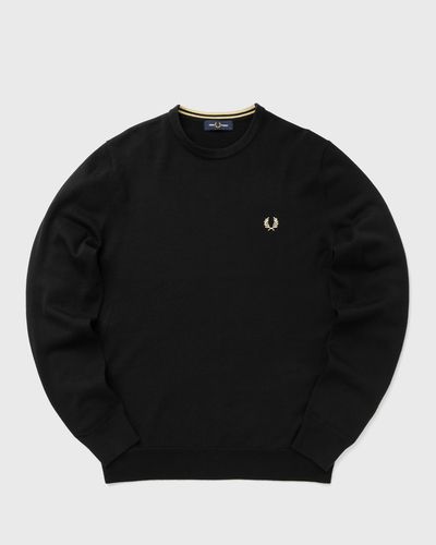 Fred Perry CLASSIC CREW NECK JUMPER, black