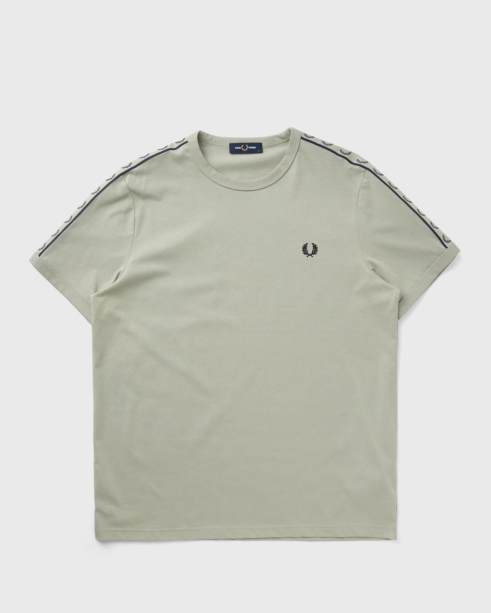 Fred Perry CONTRAST TAPE RINGER T-SHIRT, green