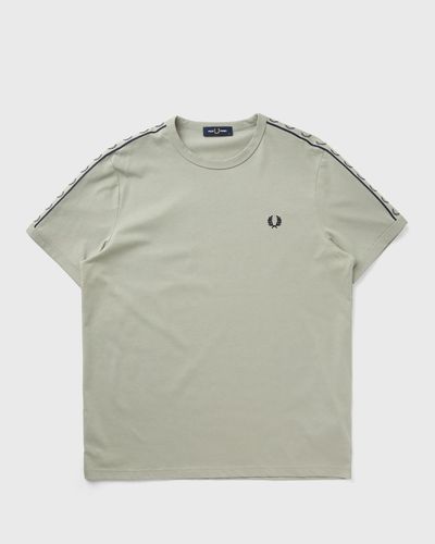 Fred Perry CONTRAST TAPE RINGER T-SHIRT, green