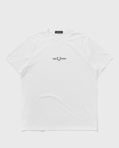 Fred Perry Embroidered T Shirt, white